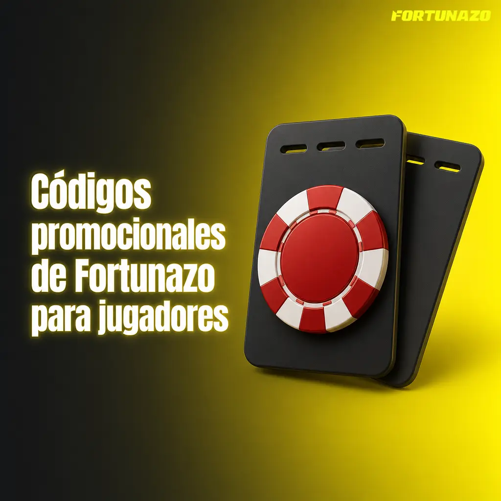 Panel de códigos promocionales de Fortunazo para activar bonos y vouchers en campañas oficiales